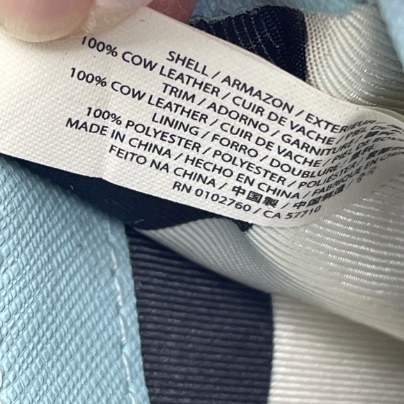 Kate Spade Wallet Light Blue 8''x4''x1'' Blue Cow Leather Zip Around‎ Logo boho - Picture 9 of 14